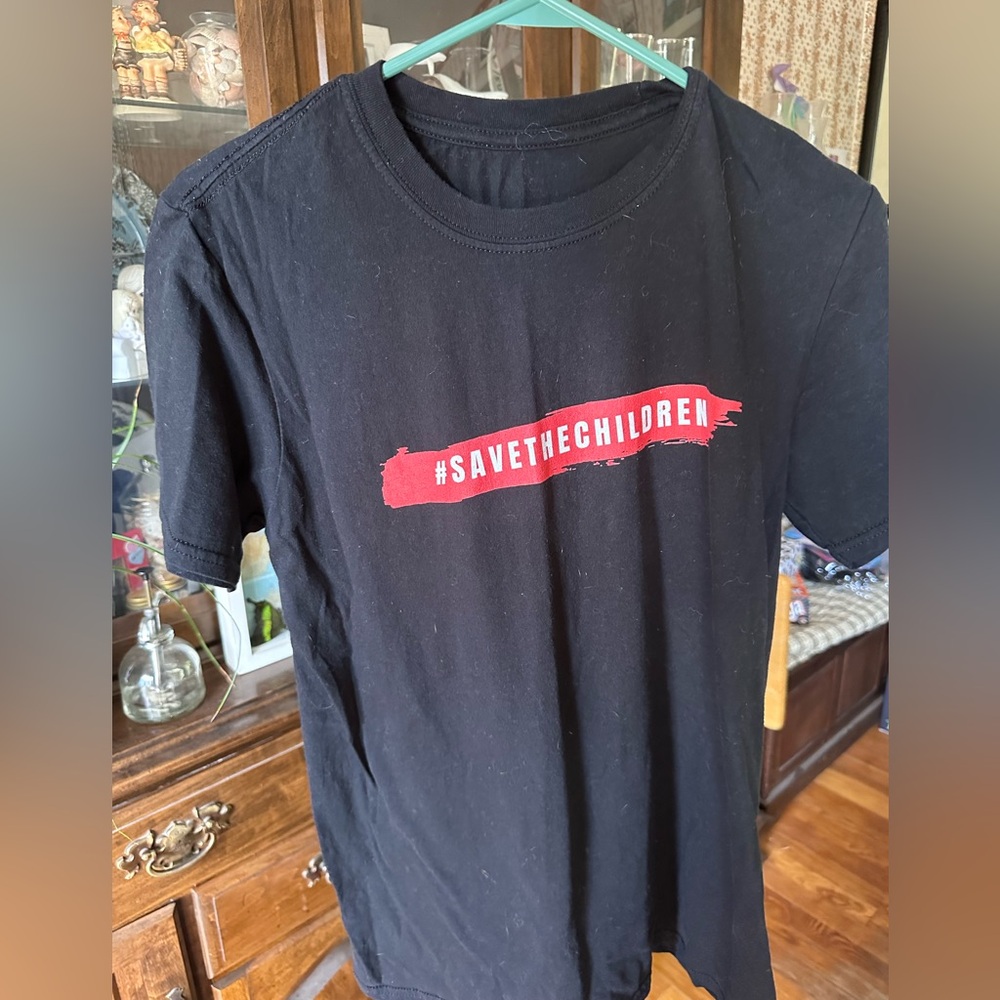 #SAVETHECHILDREN Black Graphic Tee